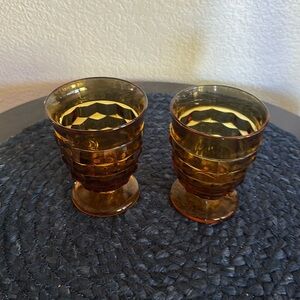Vintage Indiana Glass Colony Whitehall water tumblers Lot of 2
